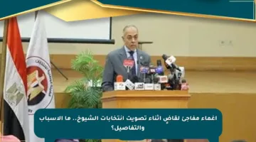 إغماء مفاجئ لقاضٍ أثناء تصويت انتخابات الشيوخ.. ما الأسباب والتفاصيل؟